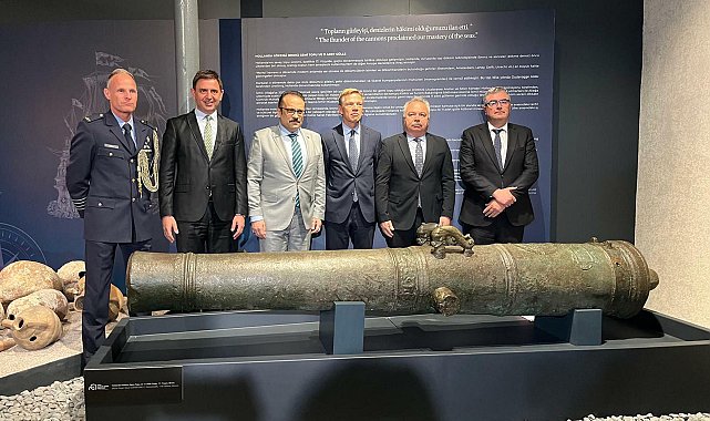 Söküme gelen gemiden çıkan bronz top, Kültür Sanat Fabrikası'nda sergileniyor