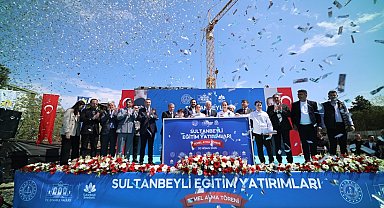 Sultanbeyli'de 3 okulun temeli atıldı
