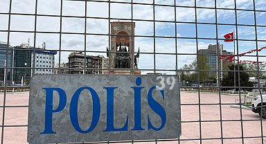 Taksim'de 1 Mayıs hazırlıkları sürüyor