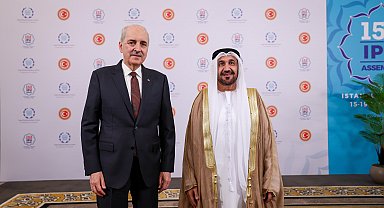 TBMM Başkanı Kurtulmuş, Arap Parlamentosu Başkanı Alyammahi ile görüştü