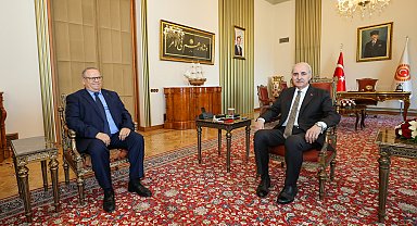 TBMM Başkanı Kurtulmuş, Cezayir Büyükelçisi Guennad'ı kabul etti