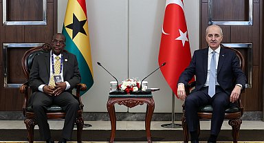 TBMM Başkanı Kurtulmuş, Gana Meclis Başkanı Bagbin ile bir araya geldi