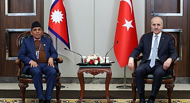 TBMM Başkanı Numan Kurtulmuş, Nepal Ulusal Meclis Başkanı Dahal ile bir araya geldi