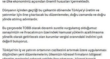 TOBB Başkanı Hisarcıklıoğlu: Yeni bir atılım süreci başlatabiliriz