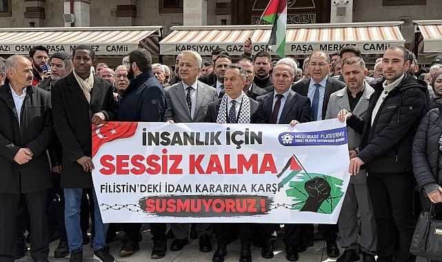 Tokat'ta İsrail'in 'idam yasası'na tepki eylemi