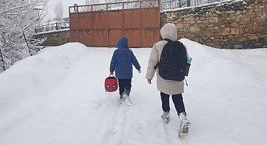 Van'da kar yağışı; 93 yerleşim yeri ulaşıma kapandı