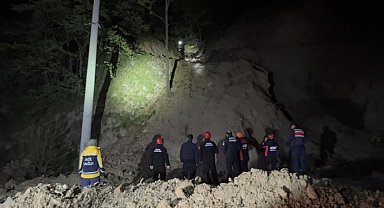 Yamaçtan düşüp mahsur kalan aynı aileden 3 kişi kurtarıldı