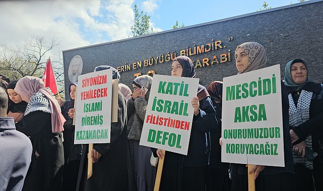 Zonguldak'ta Gazze'ye destek, İsrail'e tepki eylemi