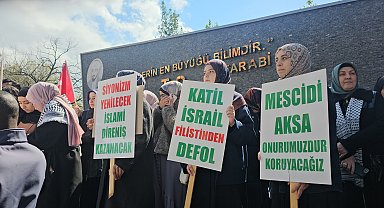 Zonguldak'ta Gazze'ye destek, İsrail'e tepki eylemi