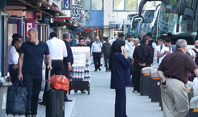 15 Temmuz Demokrasi Otogarı'nda bayram dönüşü yoğunluğu