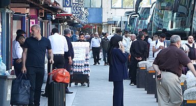 15 Temmuz Demokrasi Otogarı'nda bayram dönüşü yoğunluğu
