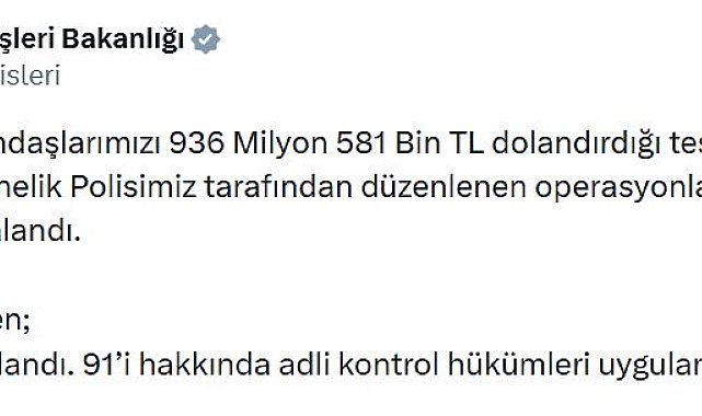24 ilde dolandırıcılık operasyonları: 133 tutuklama