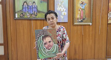 Adanalı ressam, asrın felaketinde 128 saat sonra enkazdan çıkarılan Vatin bebeği resmetti