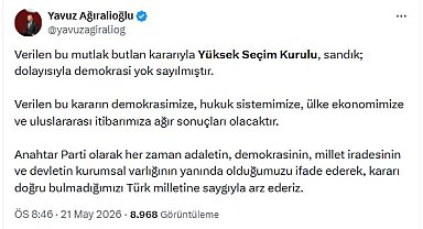 Ağıralioğlu: Demokrasi yok sayılmıştır