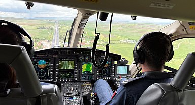 Ankara'da bayram öncesi helikopter destekli trafik denetimi