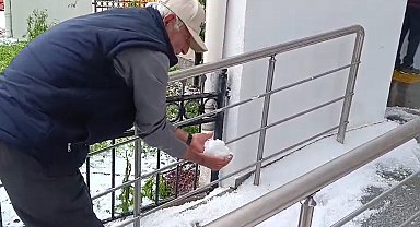 Ankara'da dolu yağışı etkili oldu