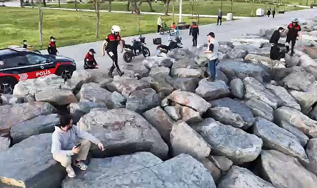 Avcılar Sahili'nde dronlu denetimde uyuşturucu ele geçirildi