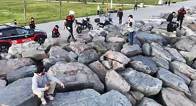 Avcılar Sahili'nde dronlu denetimde uyuşturucu ele geçirildi