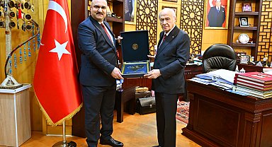 Bahçeli, Kerkük Valisi Muhammed Seman Ağa'yı kabul etti
