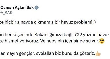 Bakan Bak'tan Marmaris Belediyesi'ndeki havuz sorununa tepki