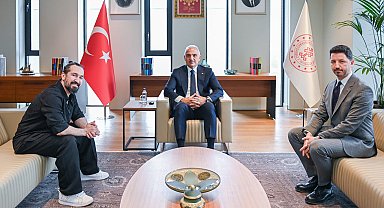 Bakan Ersoy, Doğukan Manço ile görüştü