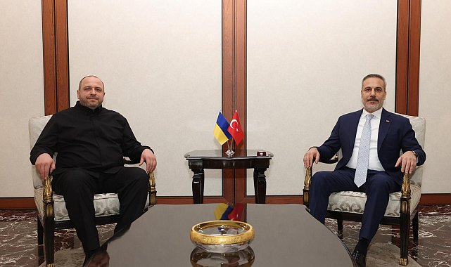 Bakan Fidan, Ukrayna Ulusal Güvenlik ve Savunma Konseyi Sekreteri Rustem Umerov ile görüştü