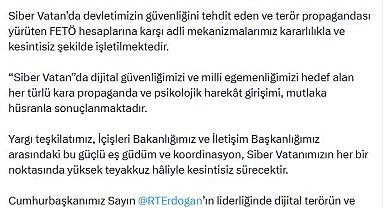 Bakan Gürlek: FETÖ hesaplarına karşı adli mekanizmalarımız kesintisiz işletilmektedir