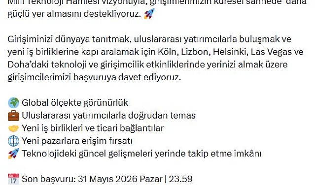 Bakan Kacır: Girişimlerimizi küresel sahnede destekliyoruz