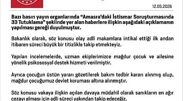 Bakanlıktan, 'Amasra'daki istismar soruşturması'na ilişkin açıklama