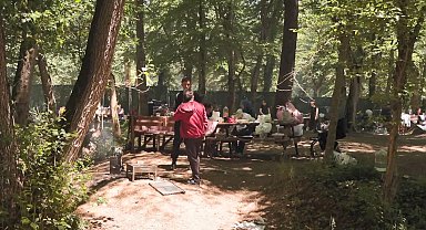 Belgrad Ormanı'nda mangal yakıp piknik yaptılar