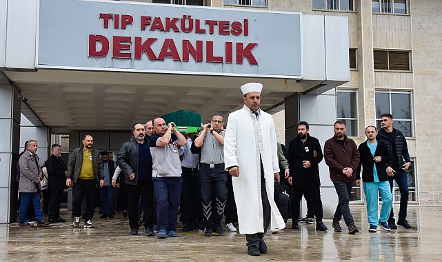 Beyin cerrahı Durmuş, görev yaptığı hastanede son yolculuğuna uğurlandı