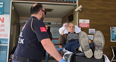 Bıçkı makinesine elini kaptıran iş yeri sahibinin parmağı koptu