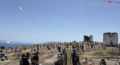 Bodrum'da uçurtma festivalinde renkli görüntülere sahne oldu