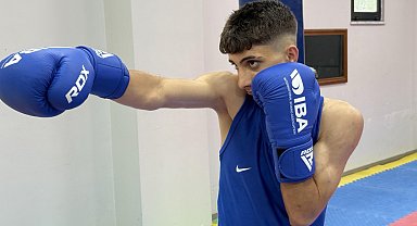 Boksta Türkiye birincisi olan Azat'ın hedefi Avrupa'da başarı