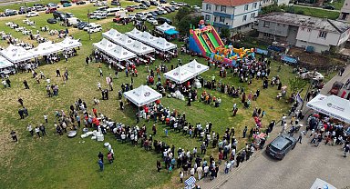 Bolluk ve Keşkek Şenliği'nde 2 ton keşkek, 1 saatte tükendi