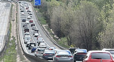 Bolu'da bayram dönüşü yoğunluğu başladı