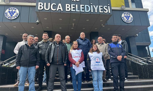 Buca Belediyesi'nde memurlar eylemini sürdürdü