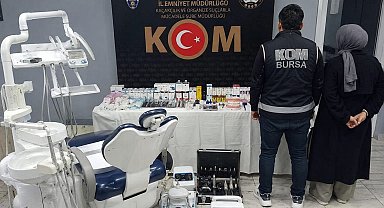 Bursa'da sahte diş hekimlerinin işlettiği kaçak muayenehaneye baskın: 2 gözaltı