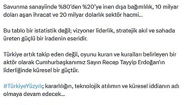 Cevdet Yılmaz: Türkiye savunma sanayinde küresel güçtür