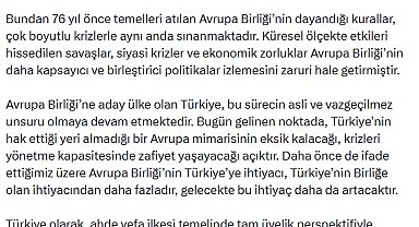 Cumhurbaşkanı Erdoğan: AB ile ilişkilerimizi kazan-kazan anlayışıyla ilerletme iradesindeyiz