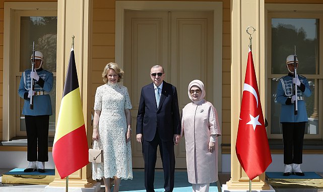 Cumhurbaşkanı Recep Tayyip Erdoğan, Belçika Kraliçesi Mathilde'yi kabul etti