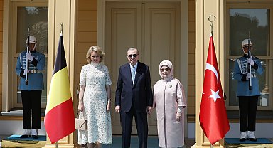 Cumhurbaşkanı Recep Tayyip Erdoğan, Belçika Kraliçesi Mathilde'yi kabul etti