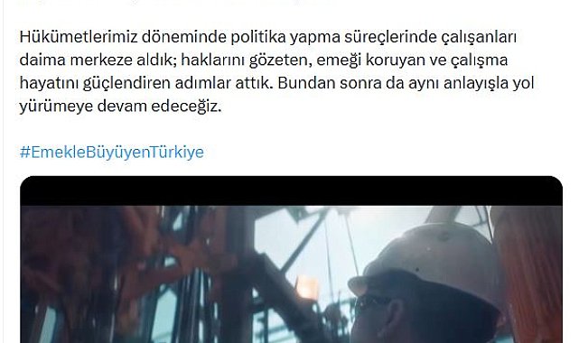 Cumhurbaşkanı Yardımcısı Yılmaz: Çalışanları daima merkeze aldık