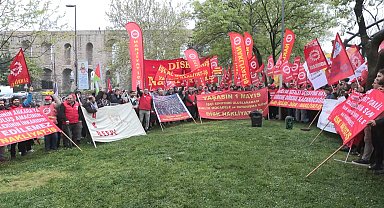 DİSK Nakliyat-İş Sendikası'ndan Saraçhane'de basın açıklaması