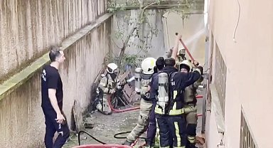 Doğalgaz borusunda çıkan yangın söndürüldü