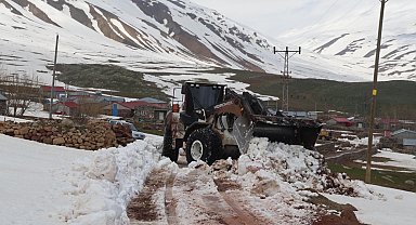 Doğu'nun Çukurova'sı Iğdır'da mayıs ayında karla mücadele