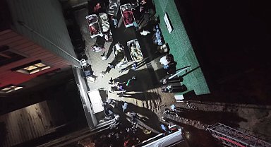 Düzce'de huzurevinde yangın Dron görüntüleriyle