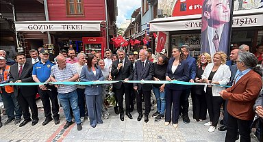 Edirne'de restorasyonu tamamlanan 'en dar' çarşı açıldı