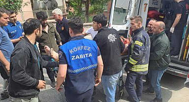 Elektrik akımına kapılan inşaat işçisi yaralandı