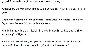 Emine Erdoğan'dan 'Anneler Günü' paylaşımı